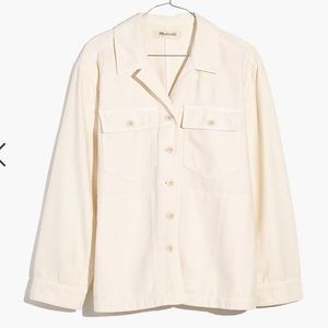 NEW Madewell Drakefield shirt-jacket in ecru